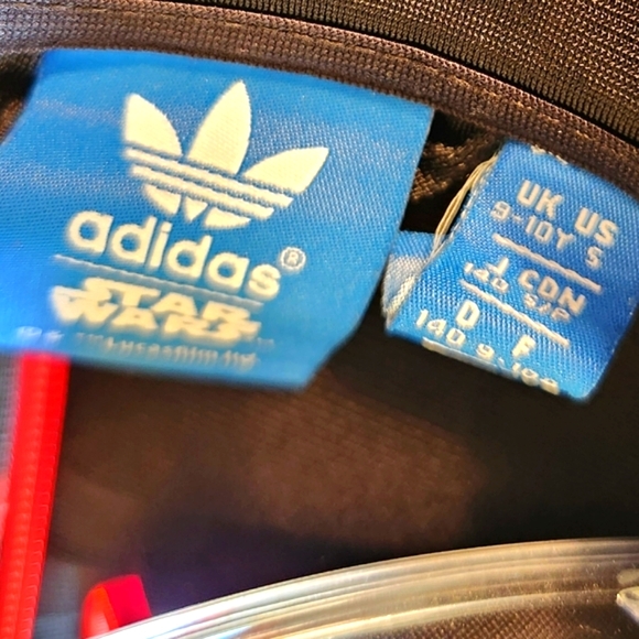 ADIDAS x STAR WARS Darth Vader Unisex Kids Teen Ltd Ed RARE Track Zip Up Jacket - Picture 14 of 16